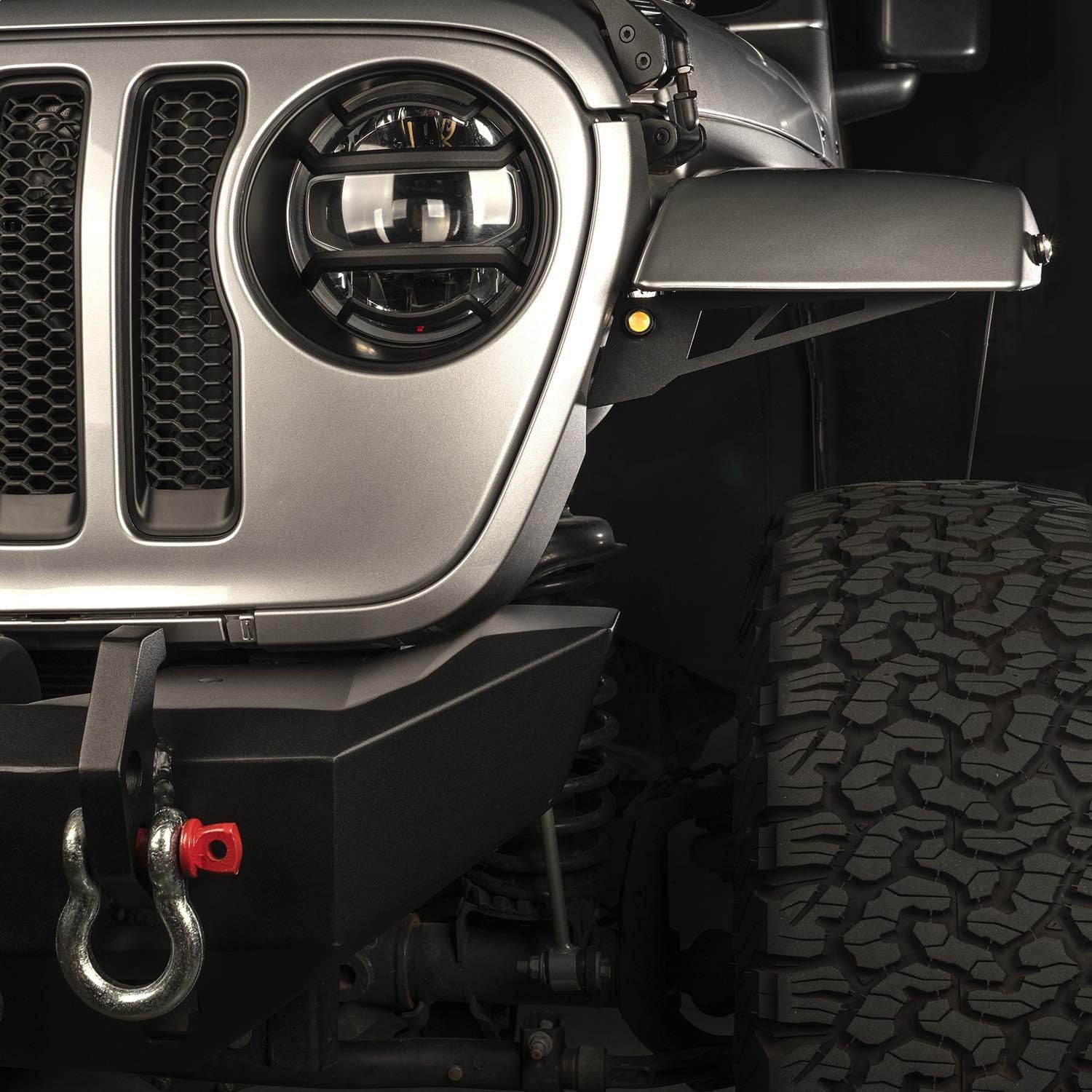 Rugged Ridge Chop Brackets for Jeep Wrangler/Gladiator | Front Fender | 11640.91 | Fits 2018-2025 Jeep Wrangler JL Non-Rubicon; 2020-2025 Jeep Gladiator JT Non-Rubicon