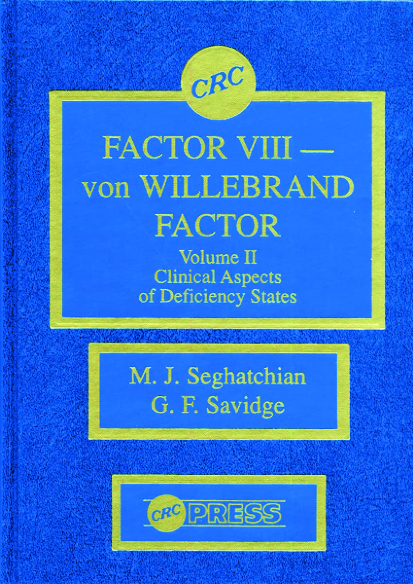 Factor VIII - von Willebrand Factor, Volume II