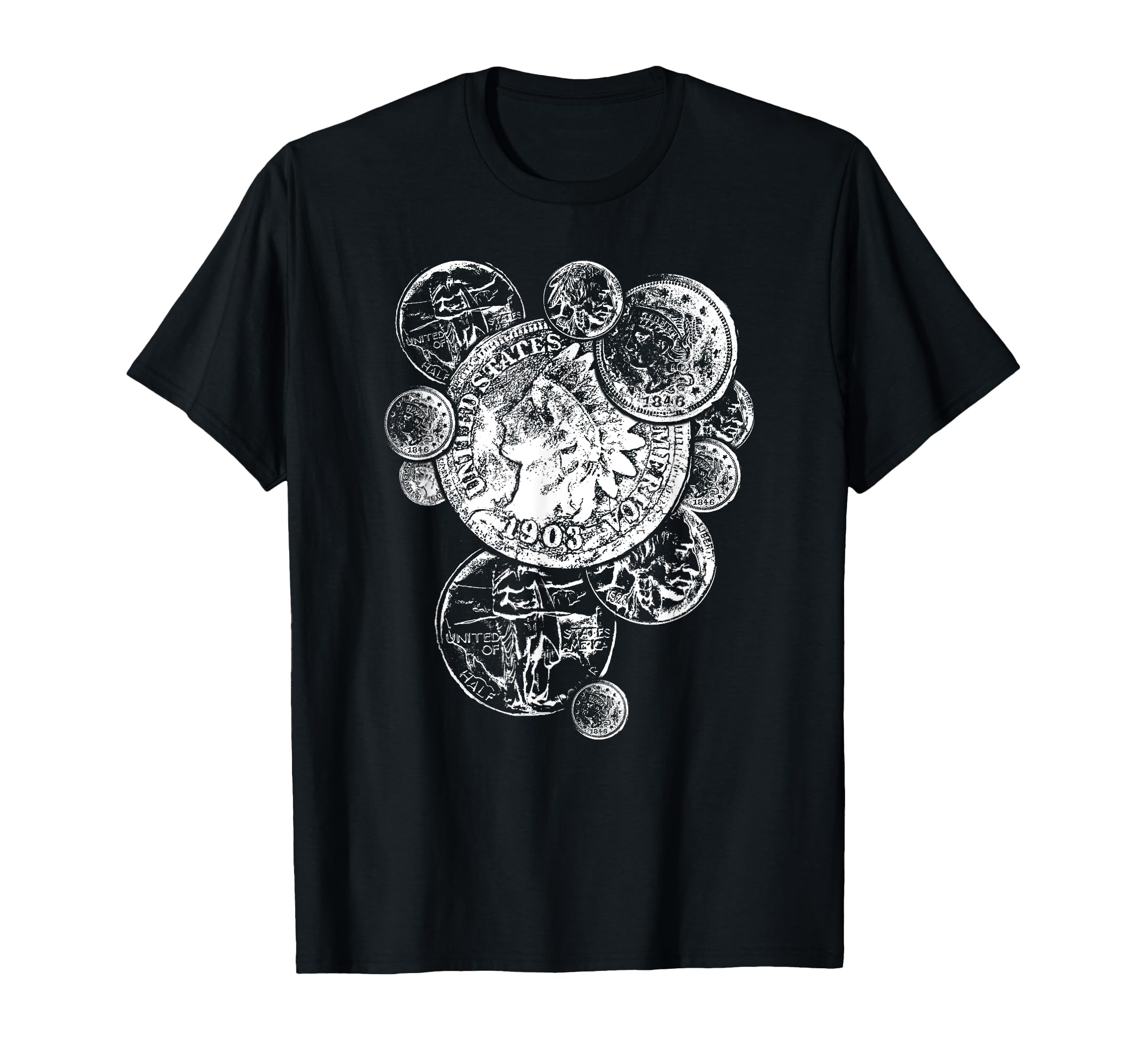Coin Collecting, Old USA Coin Collector T-Shirt