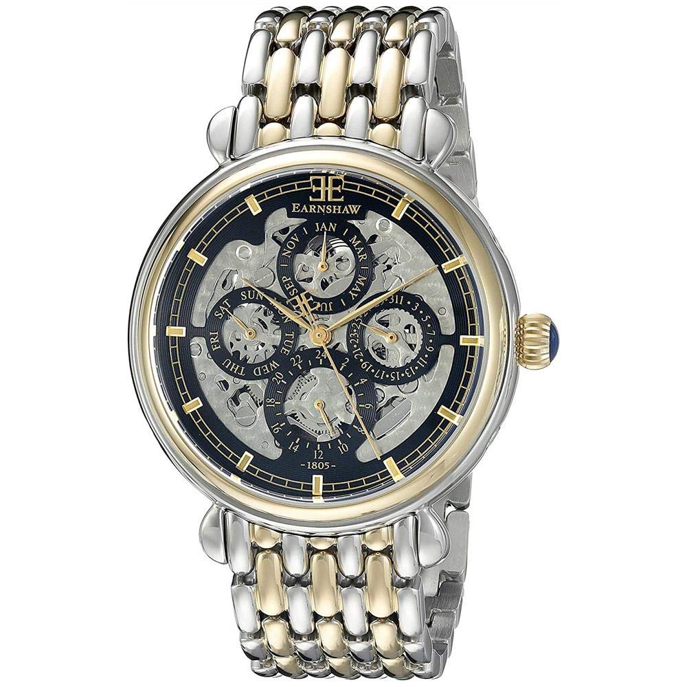 Thomas Earnshaw Men's ES-8043-44 Grand Calendar Analog Display Automatic Self Wind Two Tone Watch