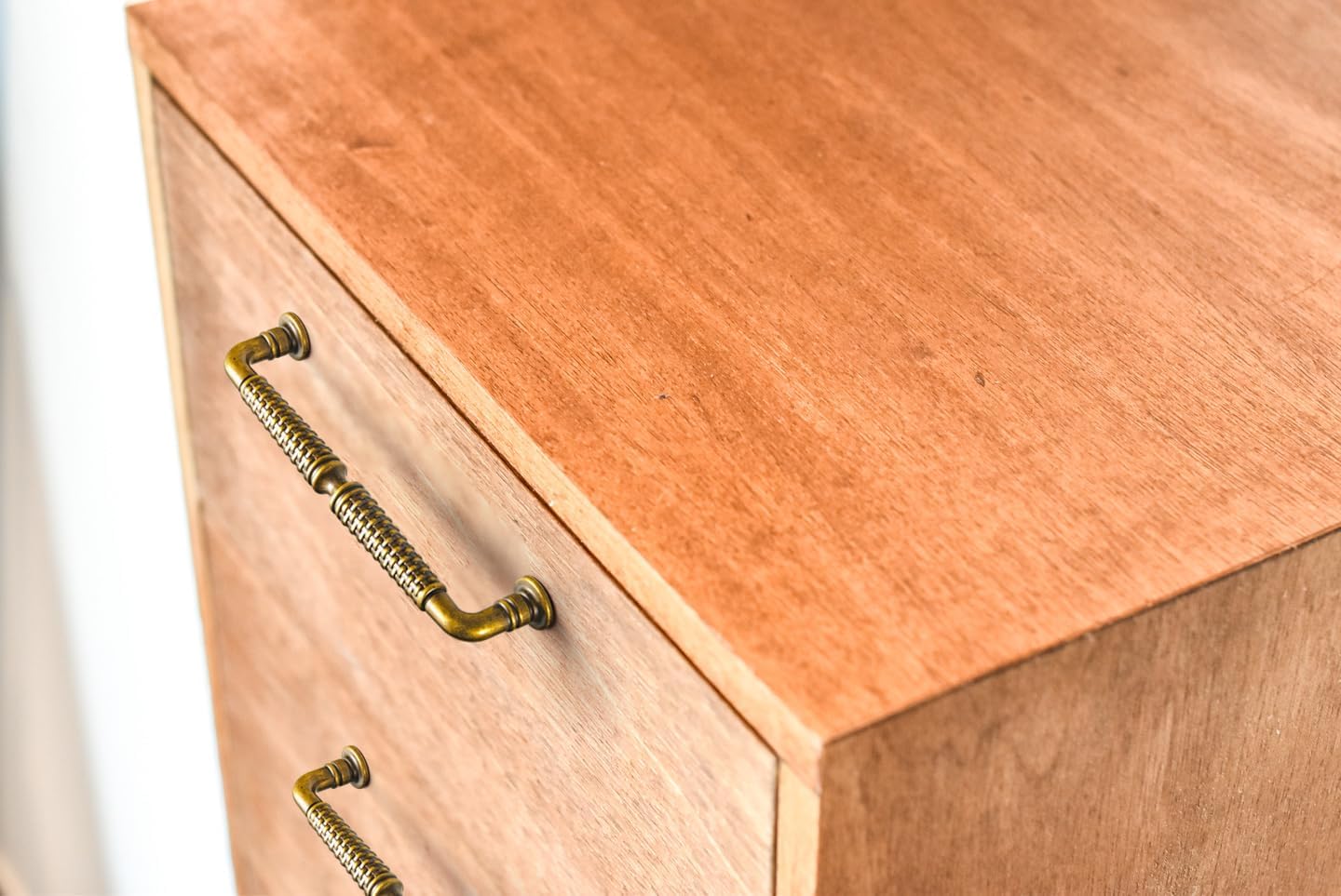 Goo-Ki Cabinet Handles Antique Brass Drawer Pulls 3.78" c-c Zinc Alloy Kitchen Cabinet Hardware - 6 Pack Vintage Retro Brass Bar Cabinet Pulls