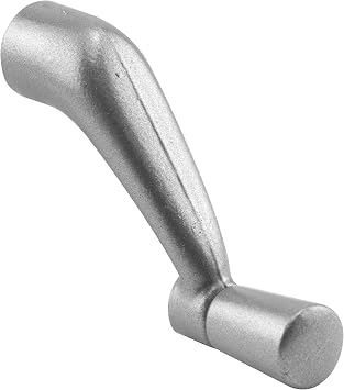 Prime-Line H 3531 Diecast Awning Window Crank Handle for Easy Operation, 5/16 Inch Spindle with 2-11/16 Inch Reach, Aluminum, Set of 1