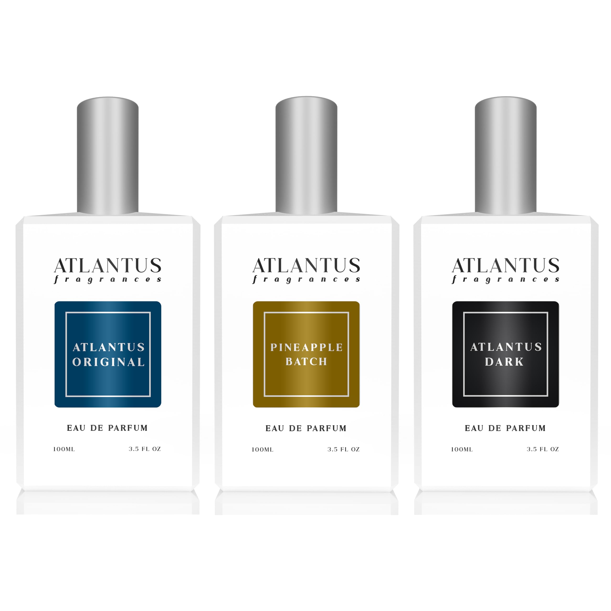 The Atlantus Set - (AVENTUS), Eau De Parfum, Fragrance for Men (3 x 100 ml)