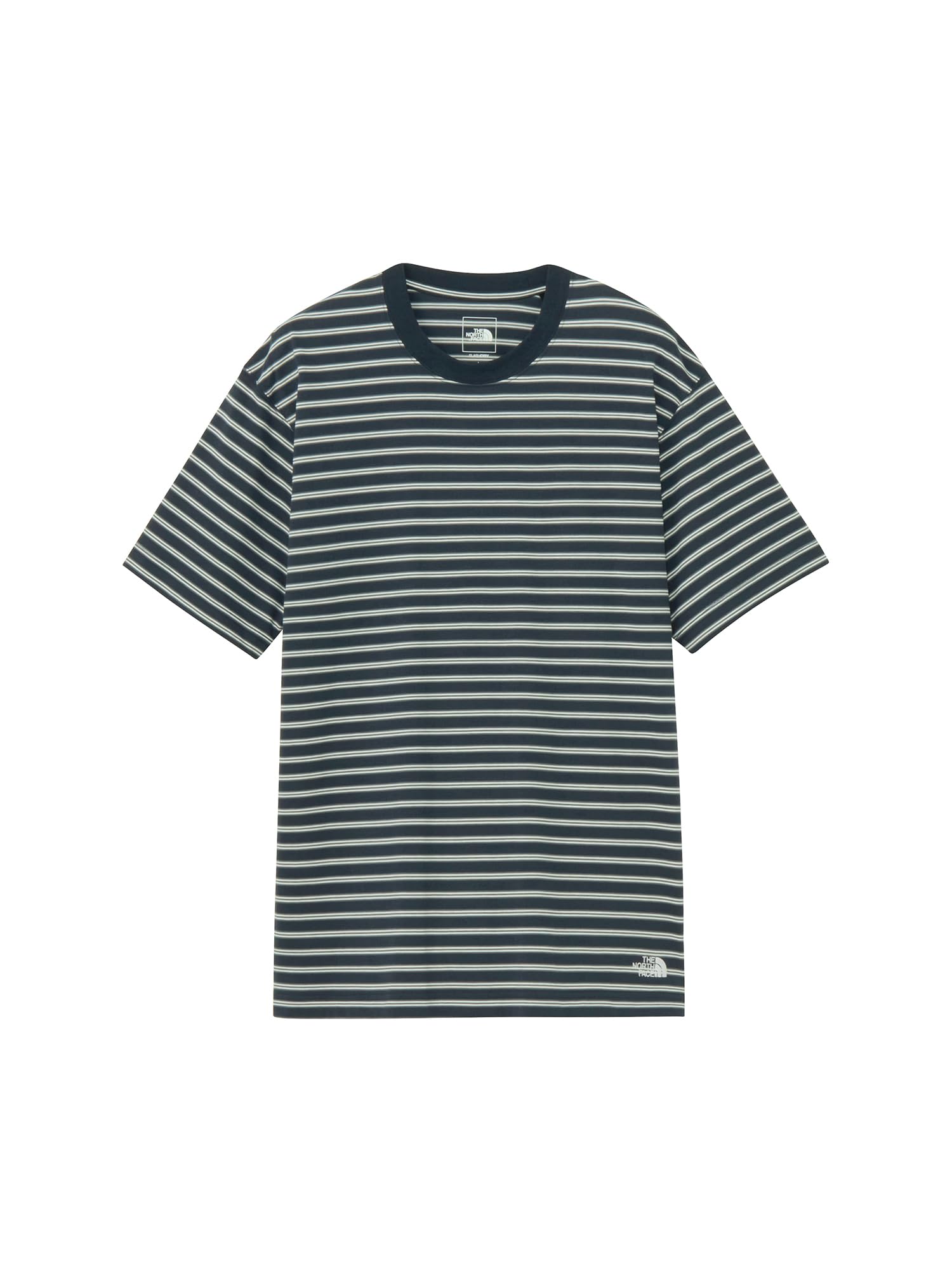 [ザ・ノース・フェイス] 半袖 カットソー Tシャツ S/S FD Border Tee アーバンネイビー S