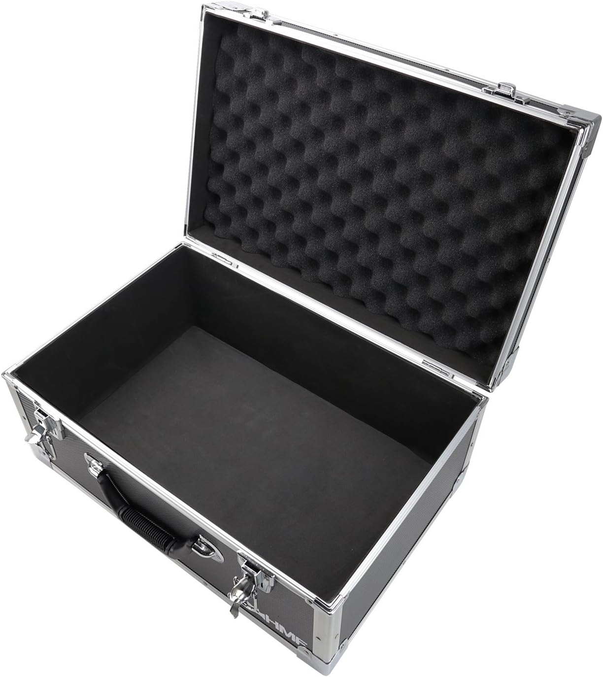 HMF Fotokoffer met schuimstof, grote cameratas met variabele vakindeling voor DSLR/spiegelreflexcamera & fotoaccessoires | 48 x 32 x 22,5 cm | Zwart HMF Fotokoffer met schuimstof, grote cameratas met variabele vakindeling voor DSLR/spiegelreflexcamera & fotoaccessoires | 48 x 32 x 22,5 cm | Zwart