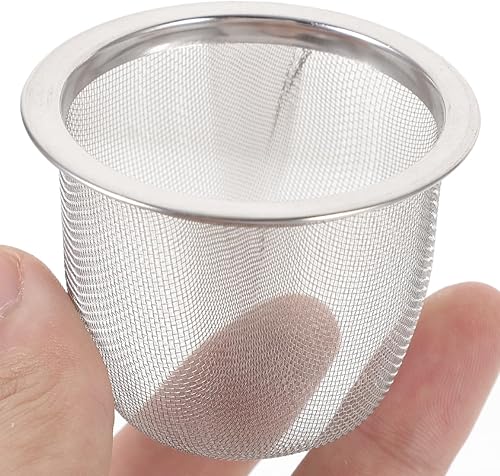 Miniatura 8 de Luxshiny 8 piezas de colador de té de acero inoxidable, filtro de té de malla metálica, infusor de hojas de té sueltas, colador de repuesto para