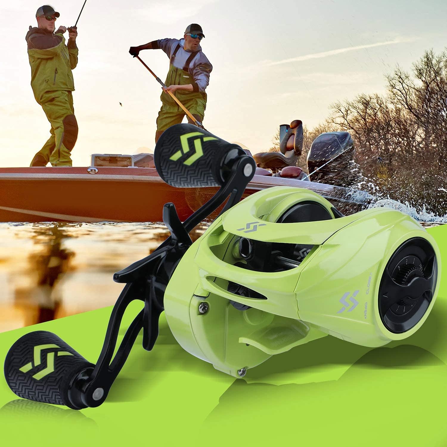 Sougayilang Baitcasting Reels, 8:1 Gear Ratio Fishing Reel with Magnetic Braking System Casting Reel, 9 + 1 Ball Bearings Super Smooth Anti-Corrosion Baitcaster Reel