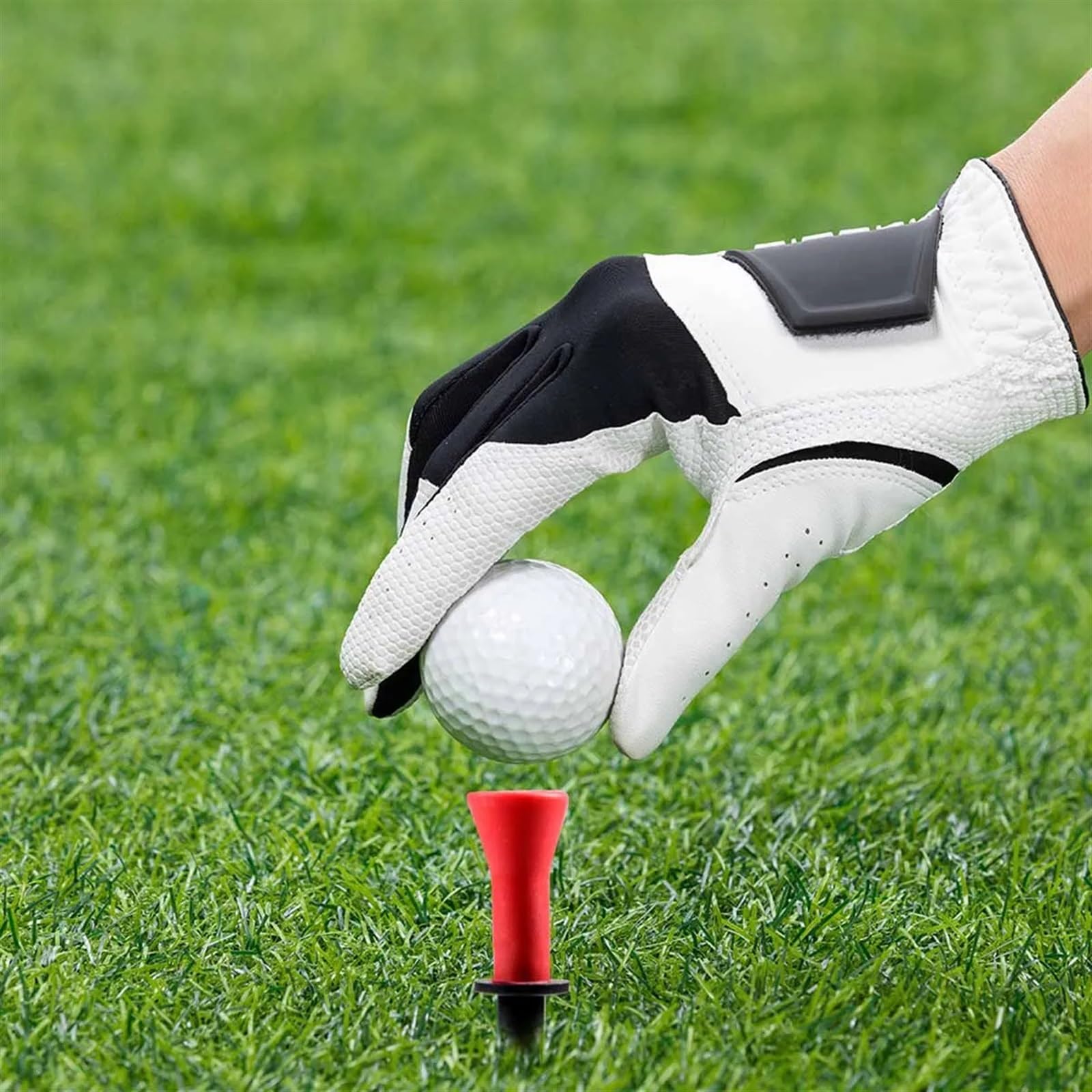 Golf Tee 6 Stück 58 mm 76 mm Kunststoff-Golf-Tees mit weicher Gummi-Polsterung, for Üben for Golfer, Golf-Zubehör FüR Einen Idealen Abschlag
