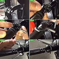 Vista 4 de NTHREEAUTO Reposapiés de montaje macho, clavijas de pasajero de palanquilla CNC negras, pedales de reposapiés de motocicleta compatibles con Harley