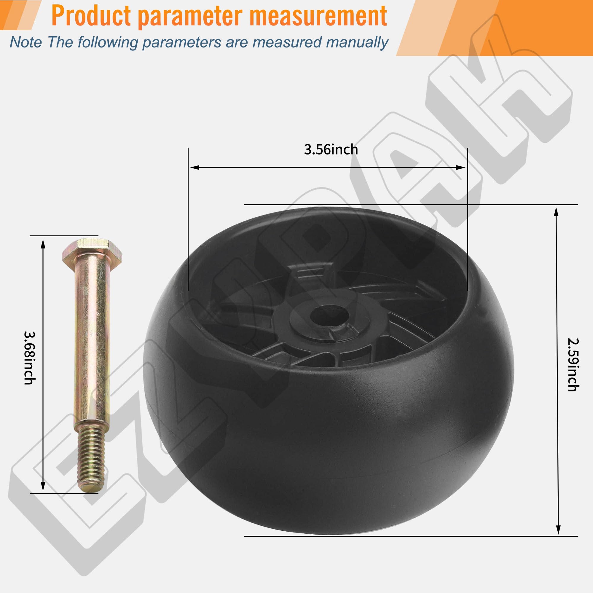 Cubierta de 42 pulgadas 525509501 532181040 Kit de medidor de rueda para cortacésped Husqvarna AYP Poulan, compatible con PXT195G42 LT1000 LT2000 YTH 22V42