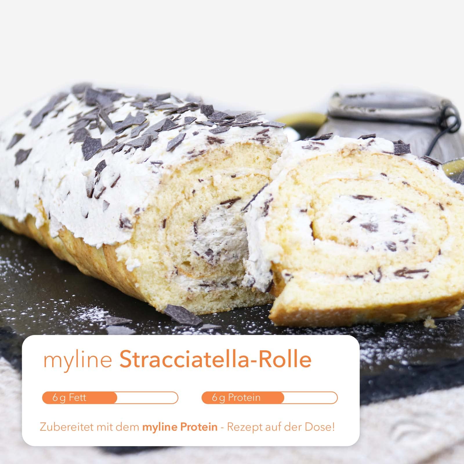 Myline Eiweiß, Stracciatella, 1er Pack (1 x 400 g Dose)