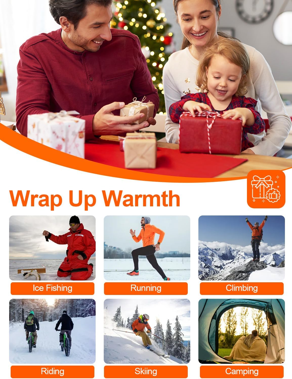 Heated Hoodie for Women Men with Battery 7.4V 12000mAh, Unisex Pullover Heated Sweatshirt - Image 6