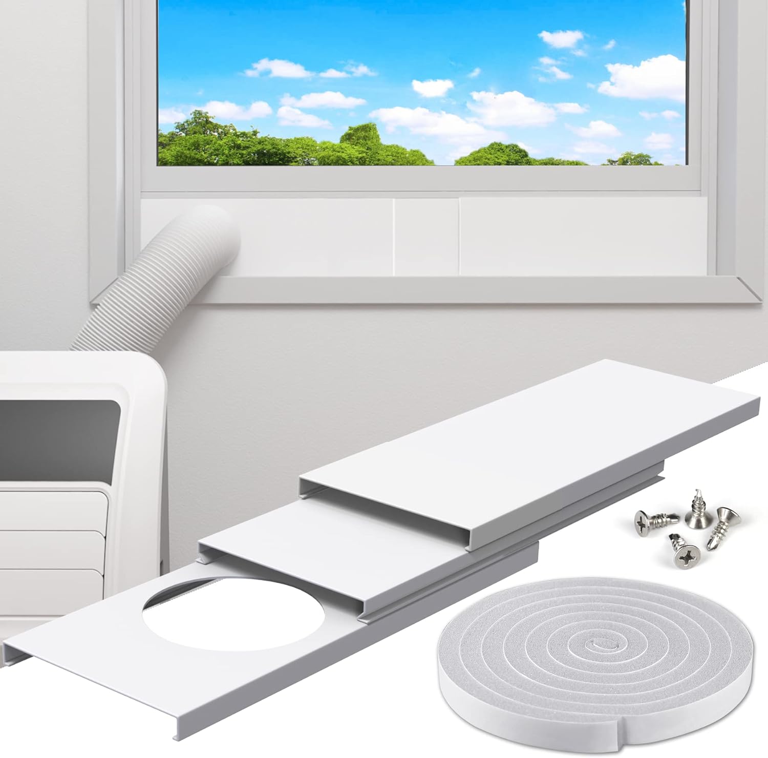 Air Jade Portable Air Conditioner Window Kit, Universal Fit
