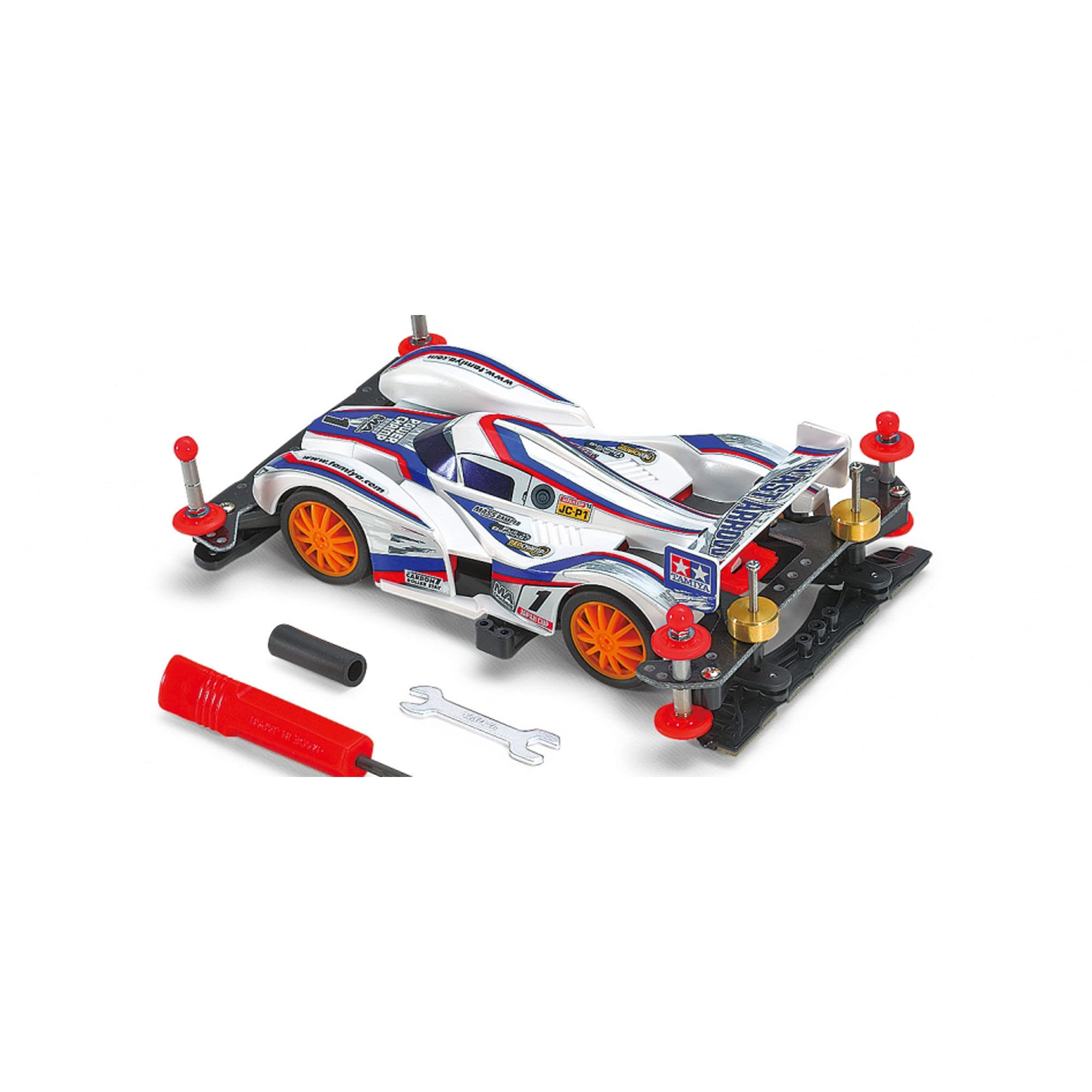 Tamiya Jr Starter Pack Ma Power Spec 1/32 Mini 4Wd - Blast Arrow, Red, Tam18647