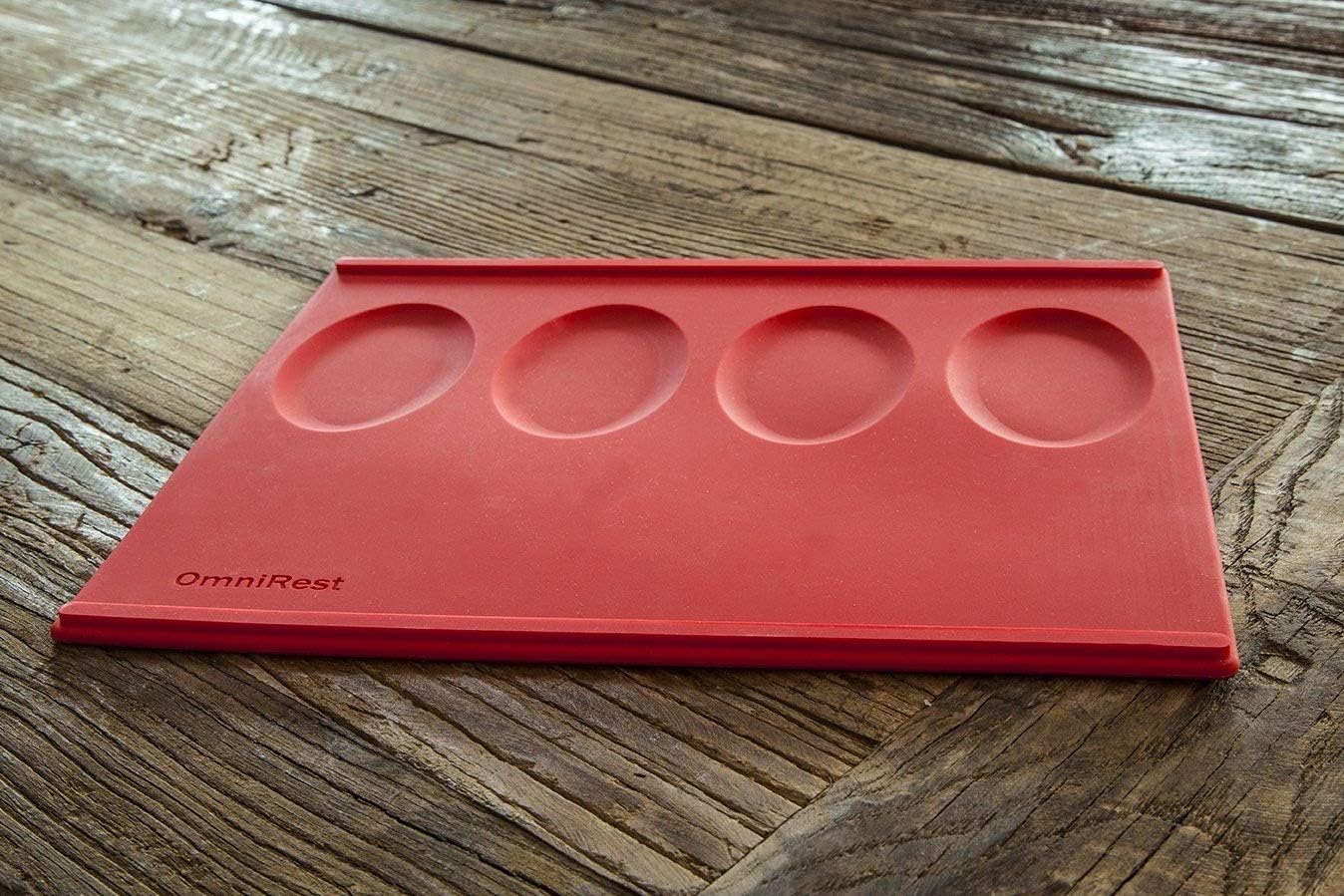 OmniRest Silicone Kitchen Spoon Rest, Multiple Spoon Rest, Pot Holder, Trivet, Extra Thick Silicone, Easy to Clean