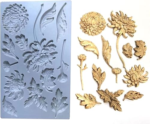 Miniatura 3 de Moldes de silicona para fondant, exquisitos DIY hechos a mano de resina para manualidades, herramientas de decoración de pasteles para cocina,