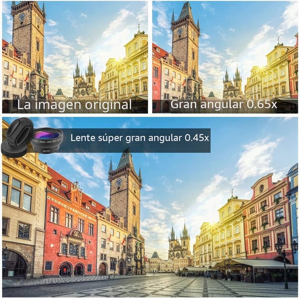 Juego de lentes de teléfono APEXEL de alta claridad con gran angular de 140 grados para iPhone 4
