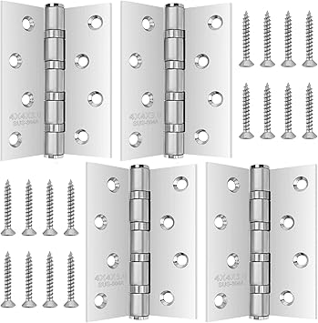 SOPOTUTU Edelstahl Türscharnier Selbstschließend - Schwerlast Scharnier Für Innentüren