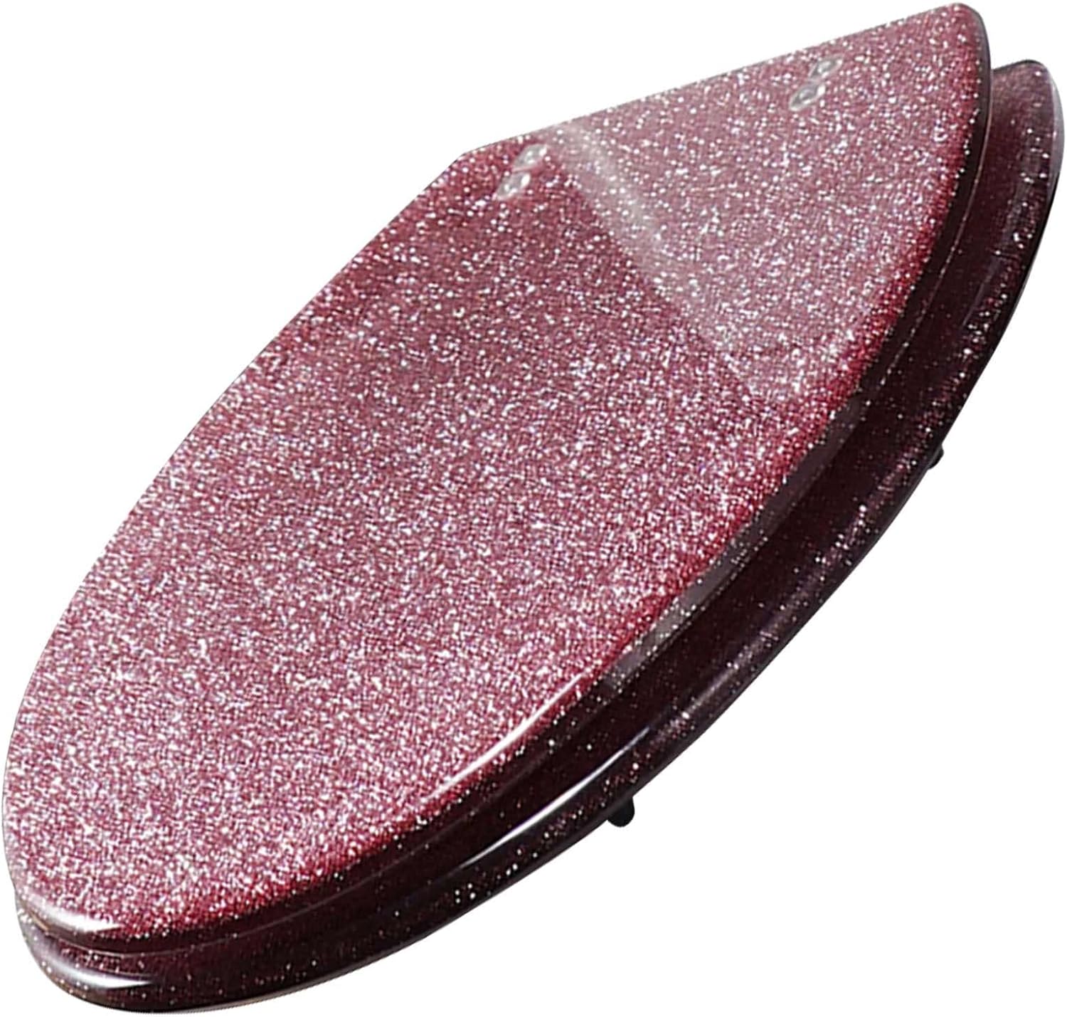 Resin Toilet Seat Elongated, Heavy Duty Glitter Toilet Seat Soft Close