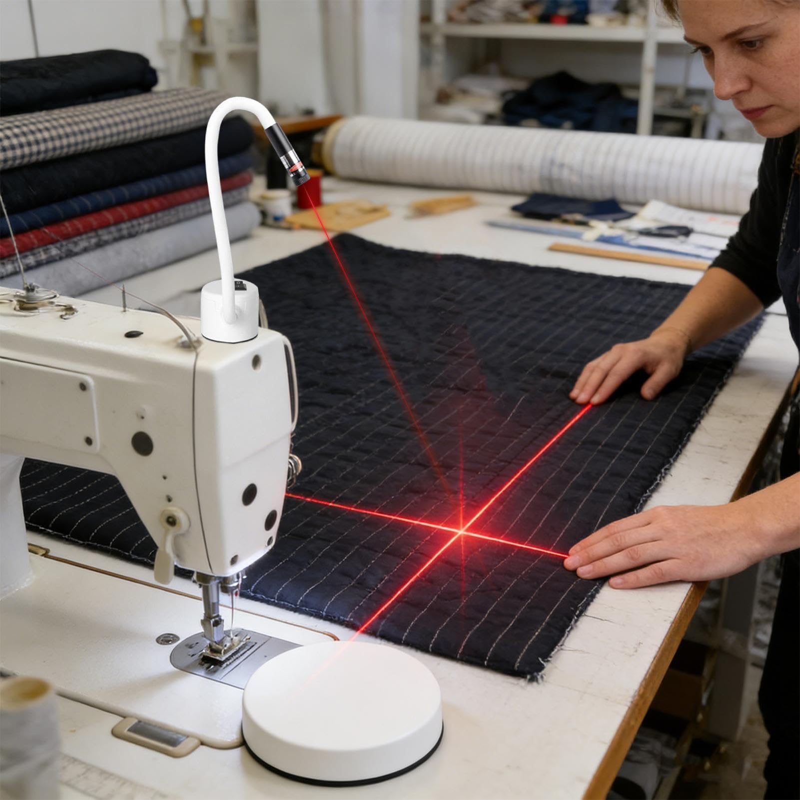 Luce di guida per macchine da cucire - Fissaggio di precisione regolabile e flessibile con un lungo | Quilting cucitura lampada guida | Per adulti appassionati di cucito famiglia e