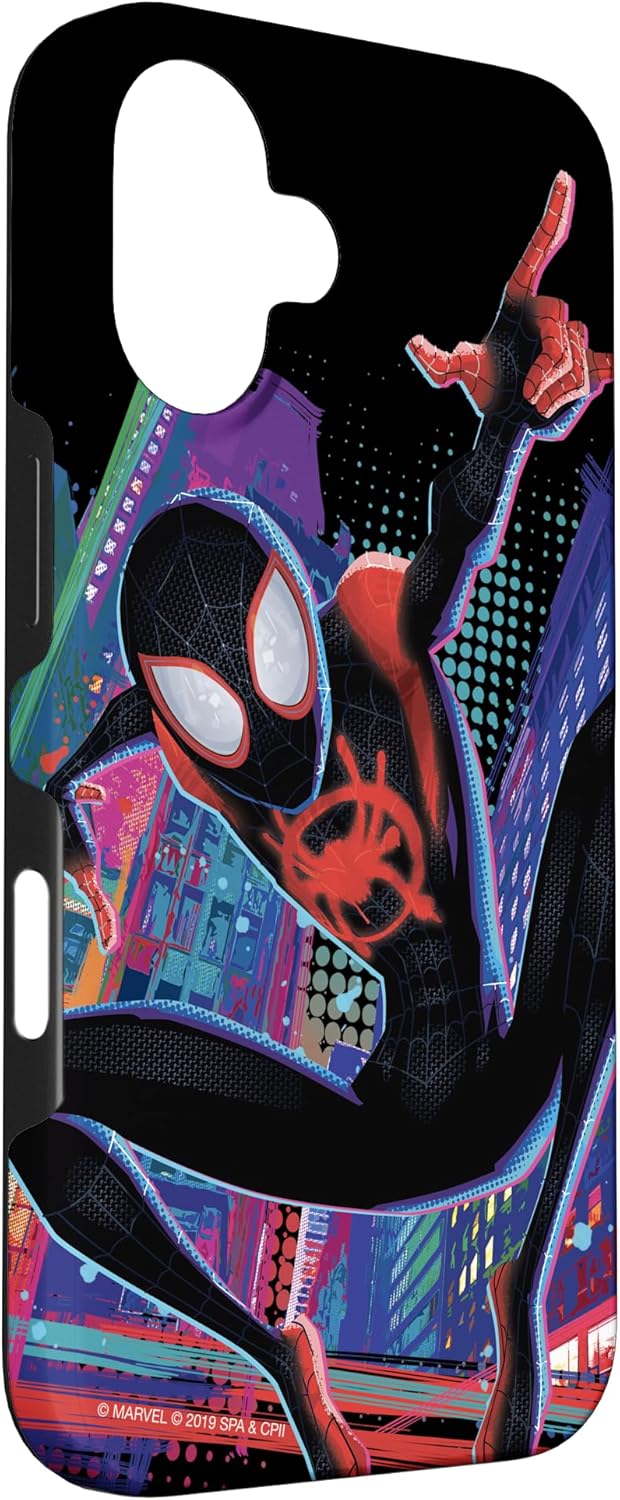 Marvel Spider-Man Into The Spider-Verse Miles Morales City Case for iPhone 16