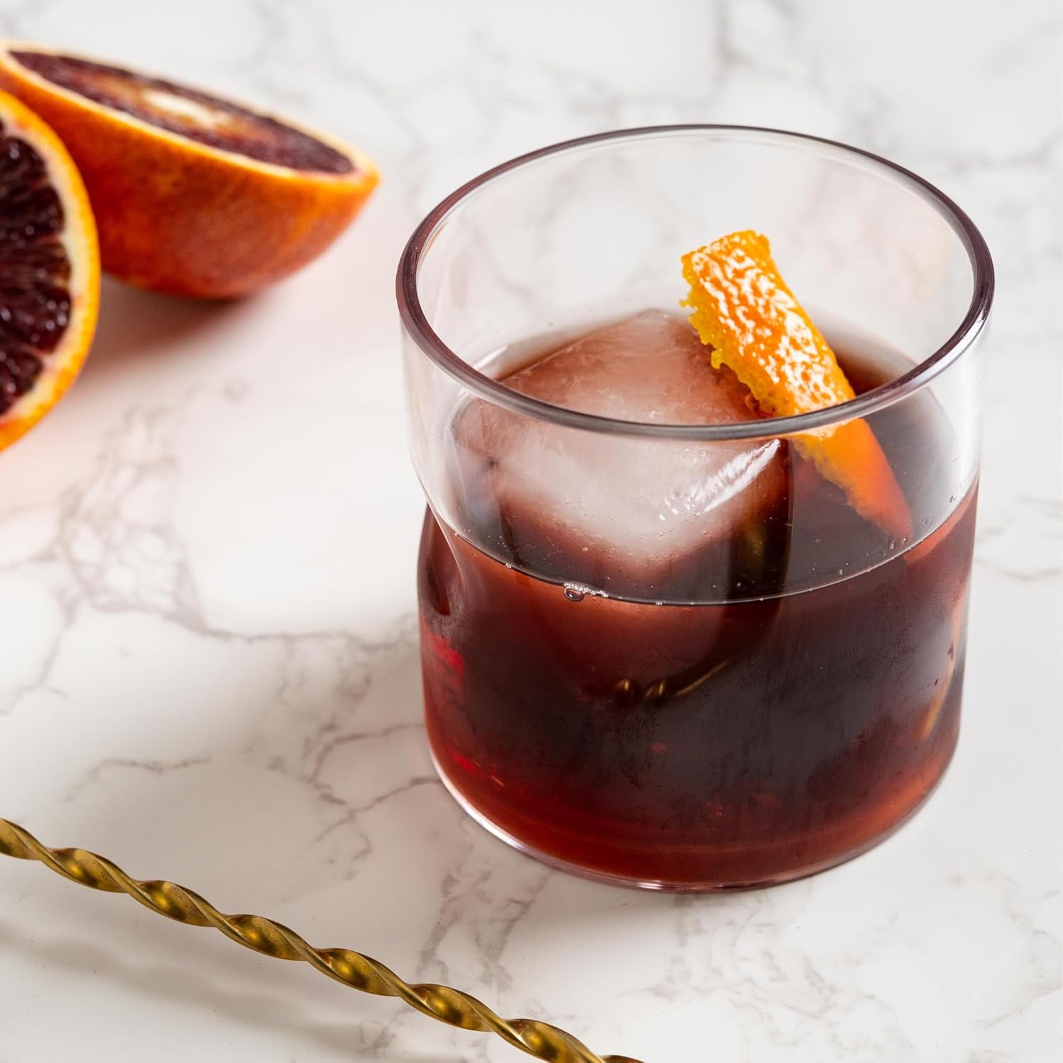 Unbreakable Rocks Whiskey Glass – Set of 6, 12.5oz, Dishwasher Safe, BPA-free Tritan, Clear Double Old Fashioned Glasses, Shatterproof for Indoor, Outdoor, Everyday Use. Reusable, Made in the USA - Image 2