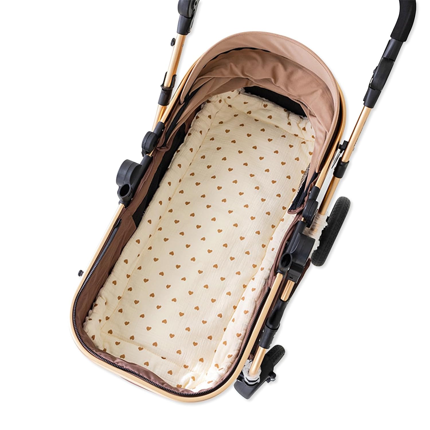 SONARIN Warm Baby Stroller Seat Liner,Soft Thick Pushchair Seat Liner Baby Stroller Cushion Seat Insert Pad Universal for Pushchair Pram Buggy Car Seat High Chair(Heart)