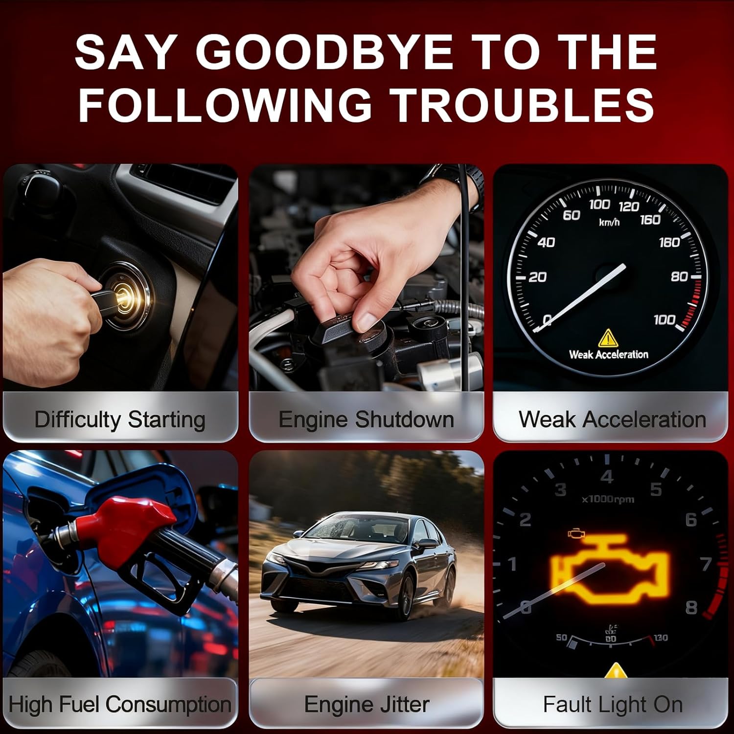 Sets of 4 Ignition Coil Pack UF652 and Iridium Spark Plugs 93815 Compatible with Hyundai Accent Veloster Kia Rio Soul 1.6L 2.0L L4 Replaces 273012B100 C1803 GN10634 5C1860