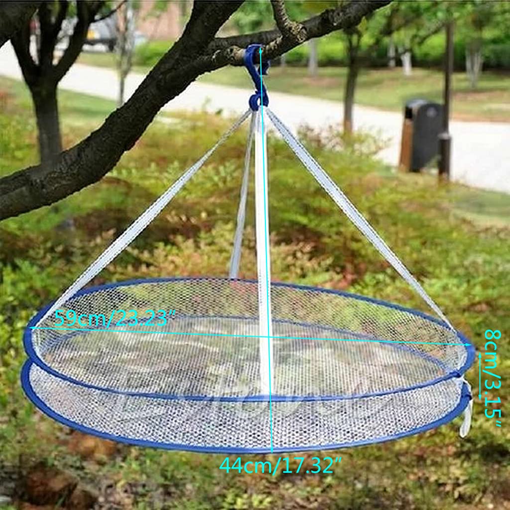 KATAZO Folding Drying Rack Hanging Clothes Laundry Sweater Basket Dryer Net New