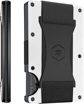 Ridge Wallet for Men - Wallet and Card Holder, RFID Protected Front Pocket Wallets for Men with Integrated Cash Strap