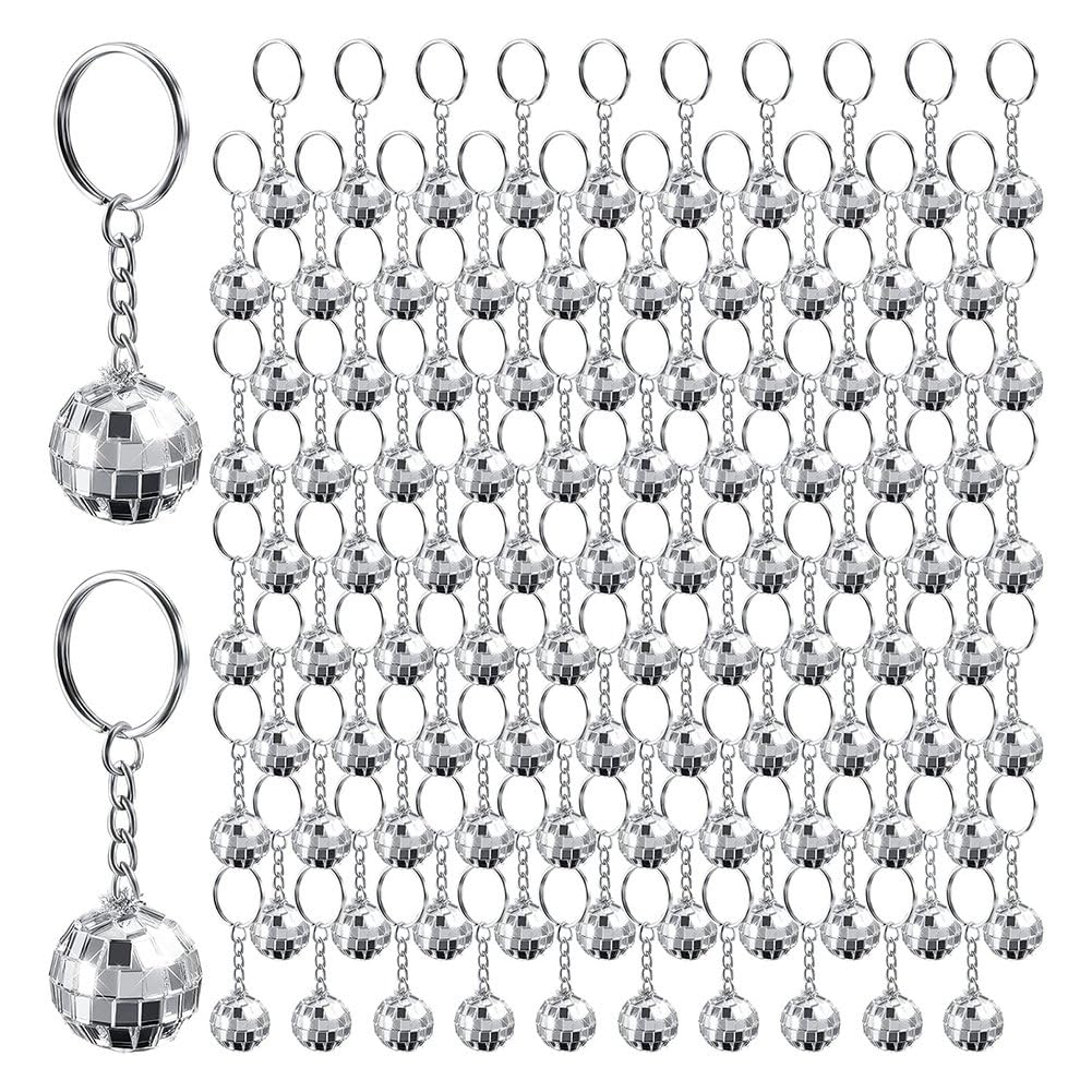 Porte-clés boule disco par 96 pour illuminer vos tables d'anniversaire et de mariage vintage