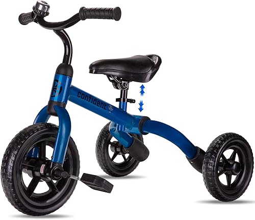 Miniatura 16 de YGJT Triciclo 3 en 1 para niños pequeños de 2 a 5 años, bicicleta de equilibrio plegable para niños con asiento ajustable y pedal removible, Rosa