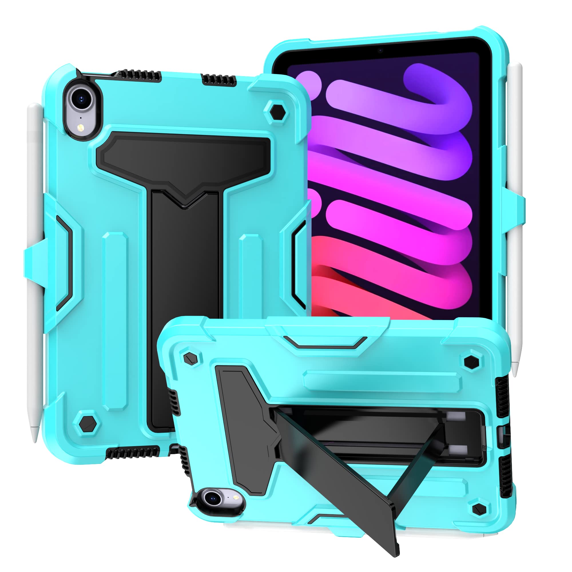Coque iPad Mini 7 2024 antichoc avec protection blindée double couche - 5