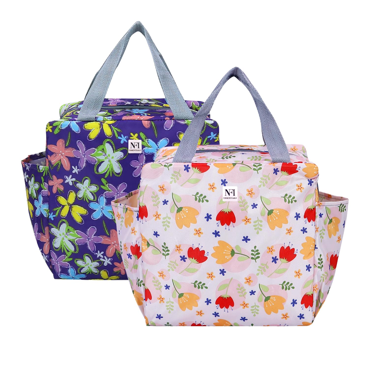 NFI essentials Insulated Lunch Bag for Men Women Large Tiffin Carry Bag Travel Lunch Box Organizer for Office, School, College, Leak-Proof Lunch Cooler Bag (B0D3XLWWGZ) Amazon Price History, Amazon Price Tracker