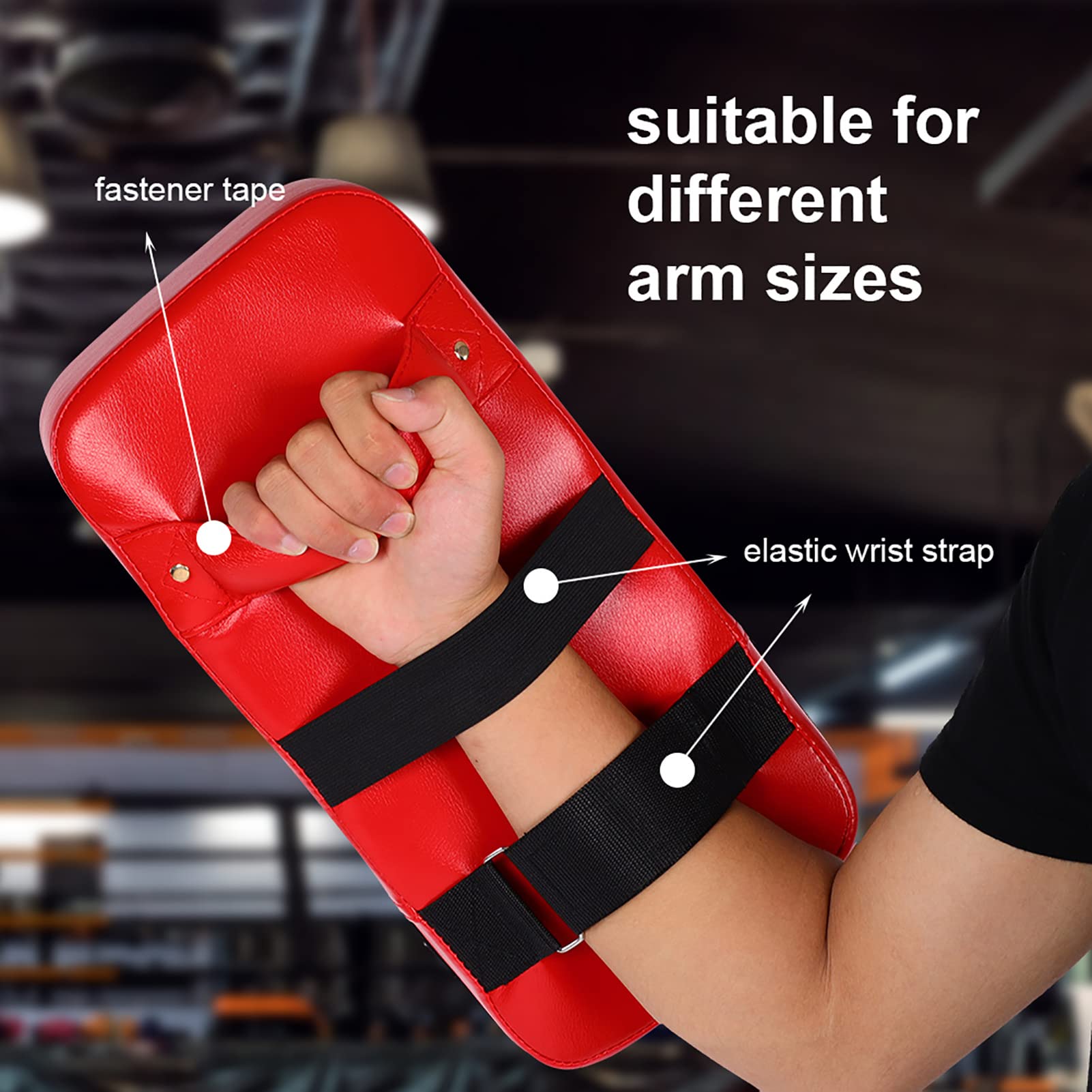 Coussinets de Frappe en Cuir PU pour Enfants et Adultes, Coussinets de Frappe pour Les Pieds et Les Mains pour l'entraînement, Ensemble de Coussinets d'entraînement pour la Boxe, Bouclier de Frappe