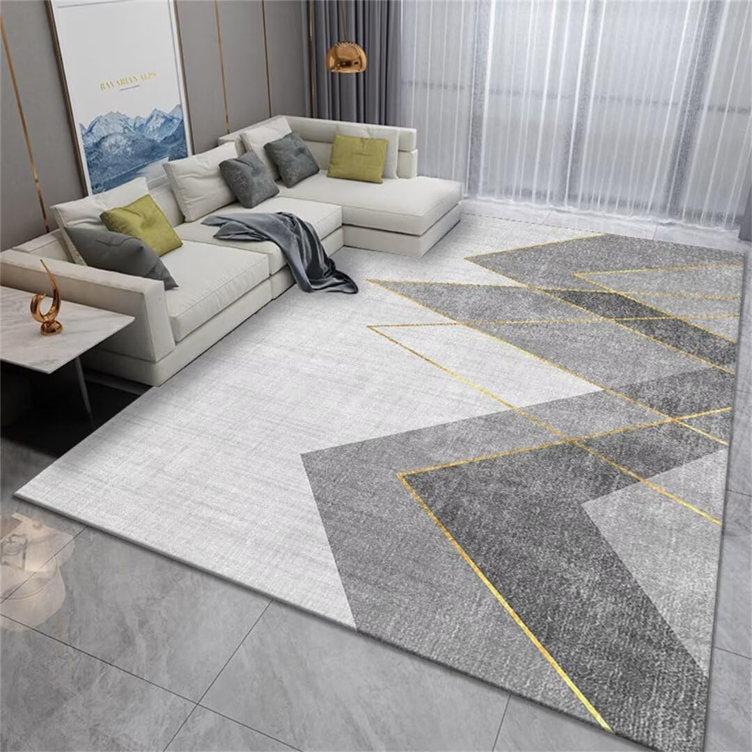 Tapis facile d'entretien pour chambre d'enfant gris et sain