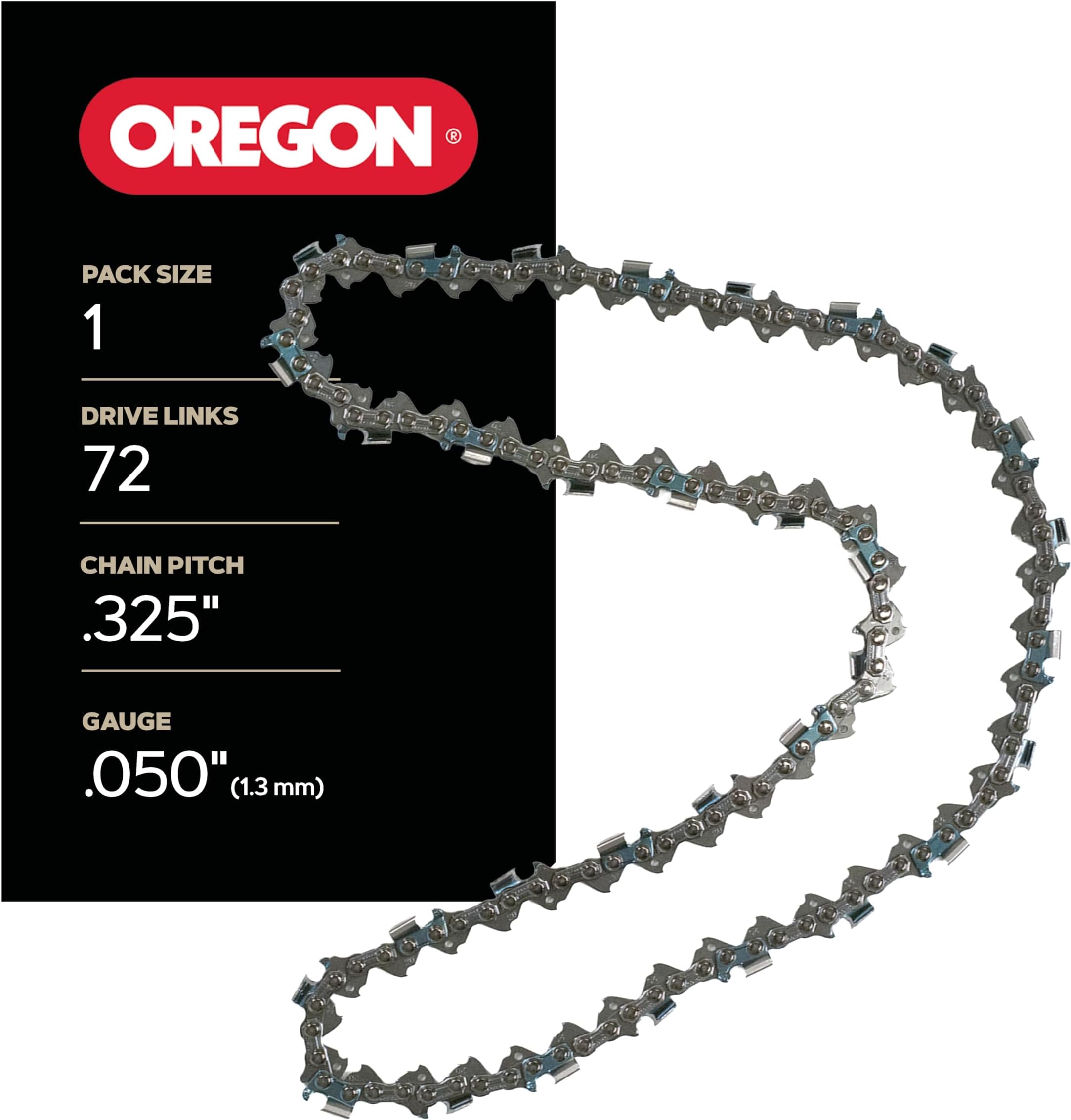 ControlCut Chainsaw Chain .325" Pitch, .050" (1.3 mm) Gauge for 18 Inch Bar, 72 Drive Links – Micro Chisel Saw Chain, Fits Craftsman, Homelite, Poulan, Stihl, Echo, Husqvarna and more