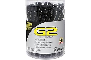 Pilot G2 Premium Retractable Gel Ink Pens, Refillable, Black Ink, 0.7mm, 36 Pack