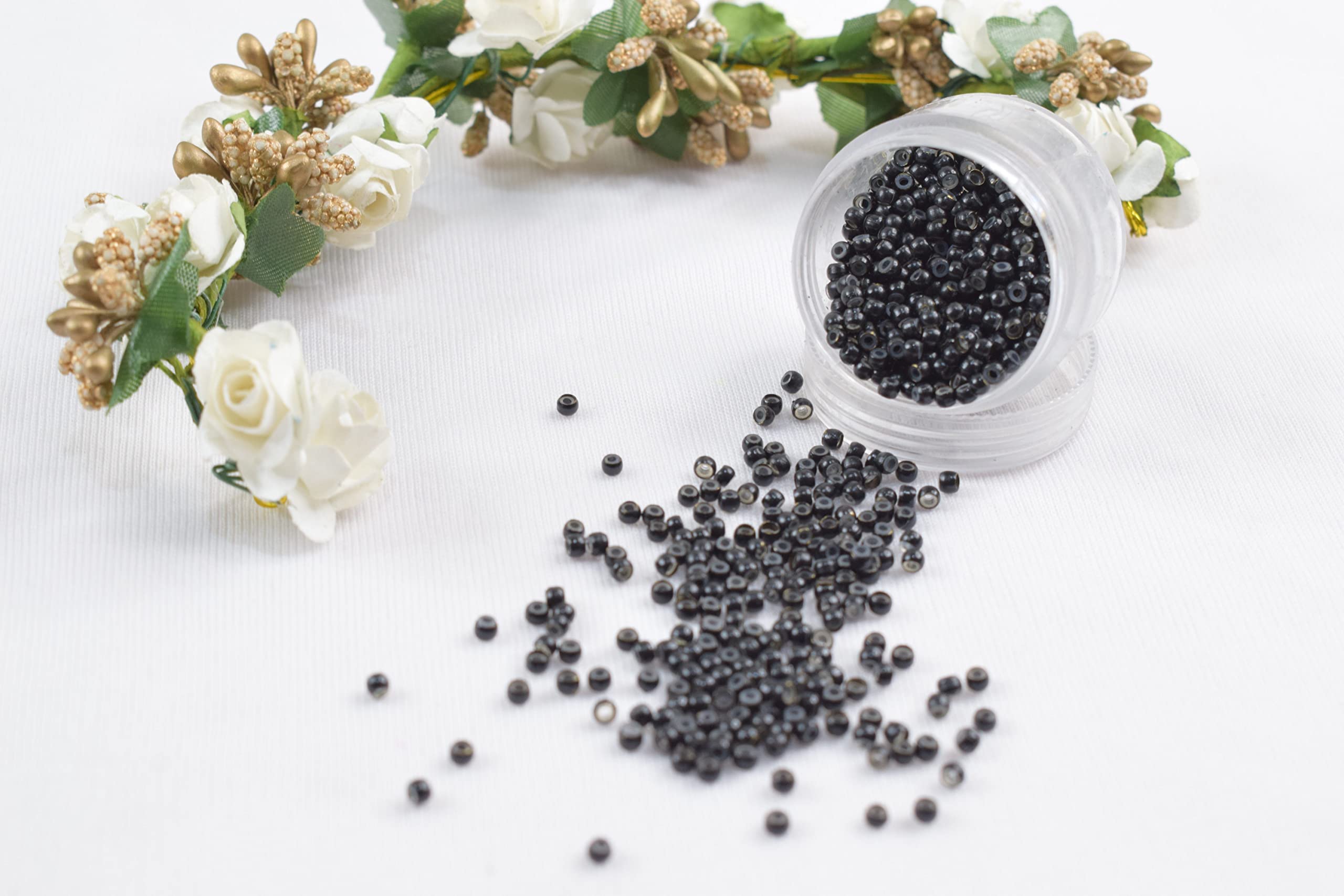 Hairarchy hair Nano rings Silicone Lined 500 Pcs Links Beads Links for Pre Bonded Nano Tip Hair Extension for women (Natural Black | #1B)-image-42