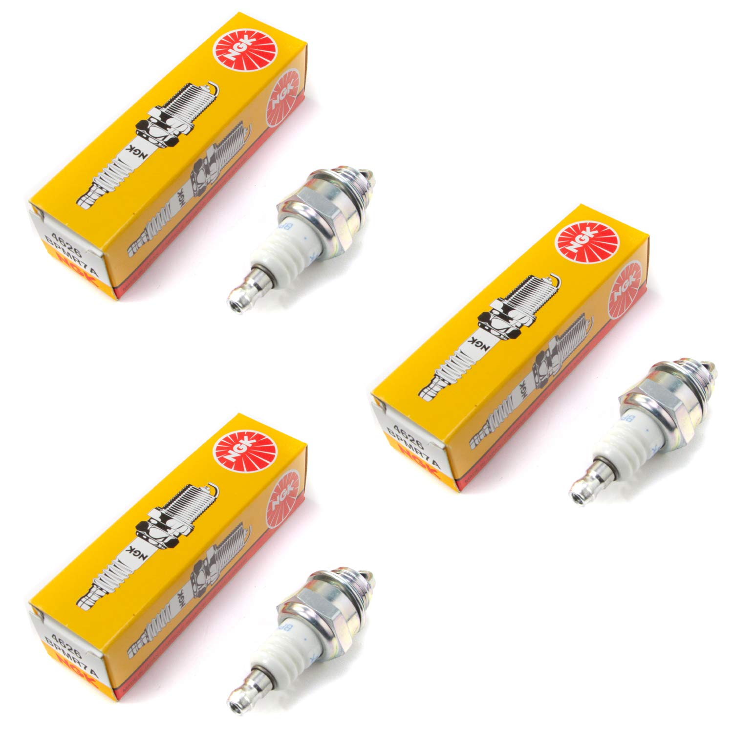 Spark Plug NGK BPMR7A for Stihl Dolmar Husqvarna Chainsaw Chainsaw Pack of 3