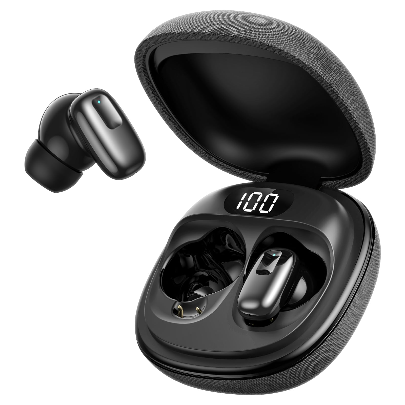 NE75 Écouteur Traducteur Instantané IA 165 Langues 6 Modes | Écouteurs Bluetooth Sans Fil avec Réduction de Bruit ANC et 40H Batterie, pour Voyage Affaires et Apprentissage, Noir