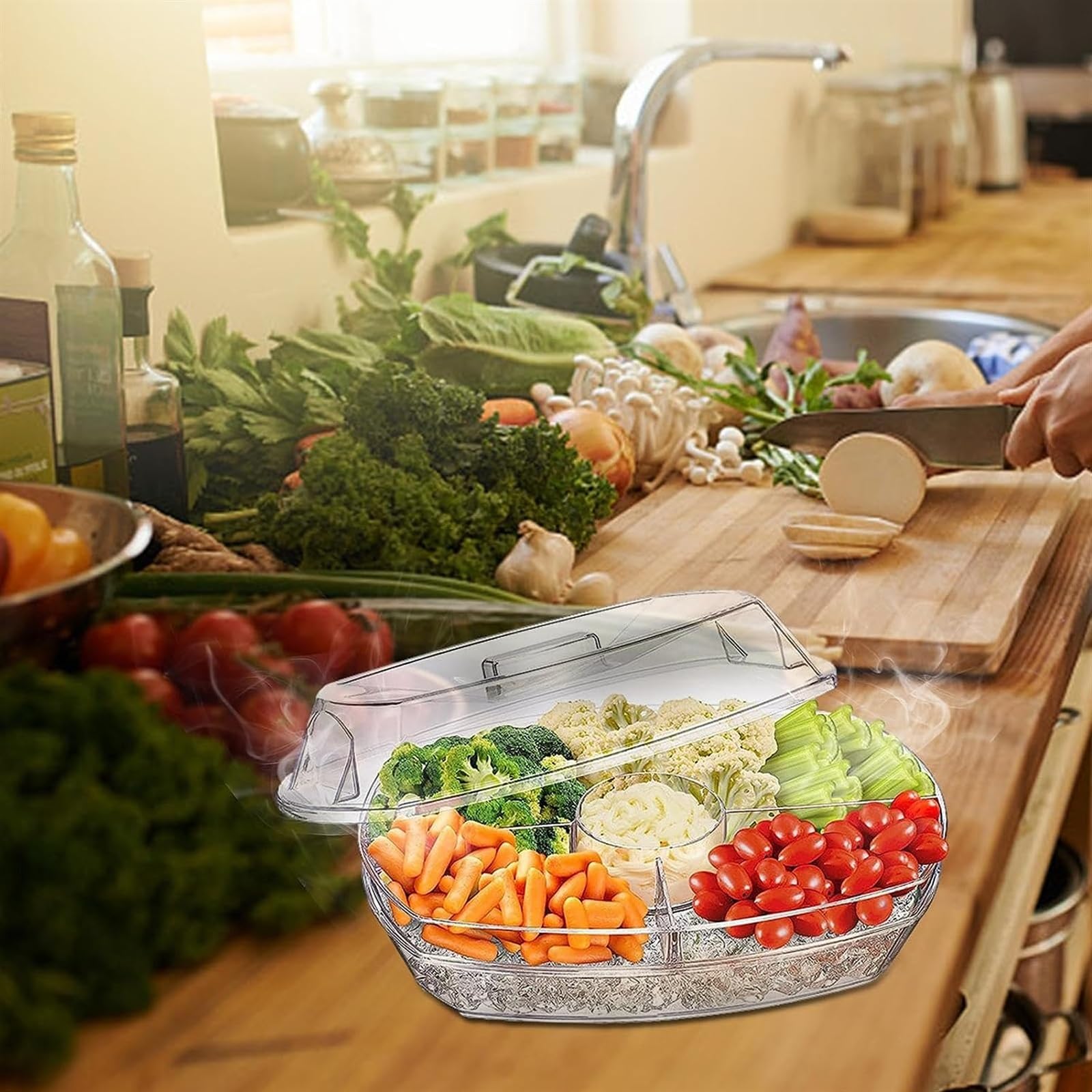 Piatti E Vassoi Refrigerati Per Intrattenere, Vassoio Per Verdure