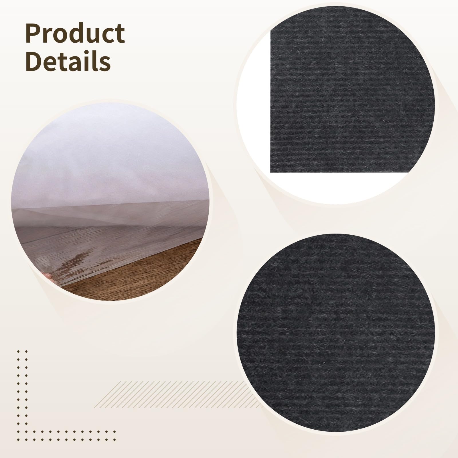 Self-Adhesive Interlocking Floor Mats, 10-Pack Non-Slip Carpet Tiles for Living Room, Bedroom, Playroom, Crawling Baby Mats