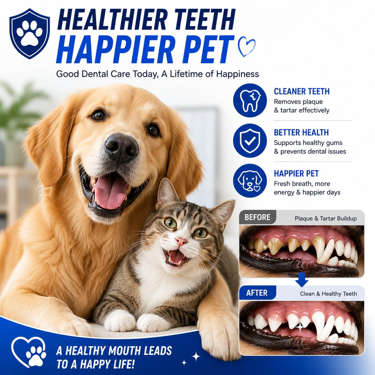Herramientas dentales Rascador de sarro de doble cabeza Rascador de dientes dental Removedor de placa (perfecto para gatos y perros) Herramienta de limpieza de dientes de acero inoxidable