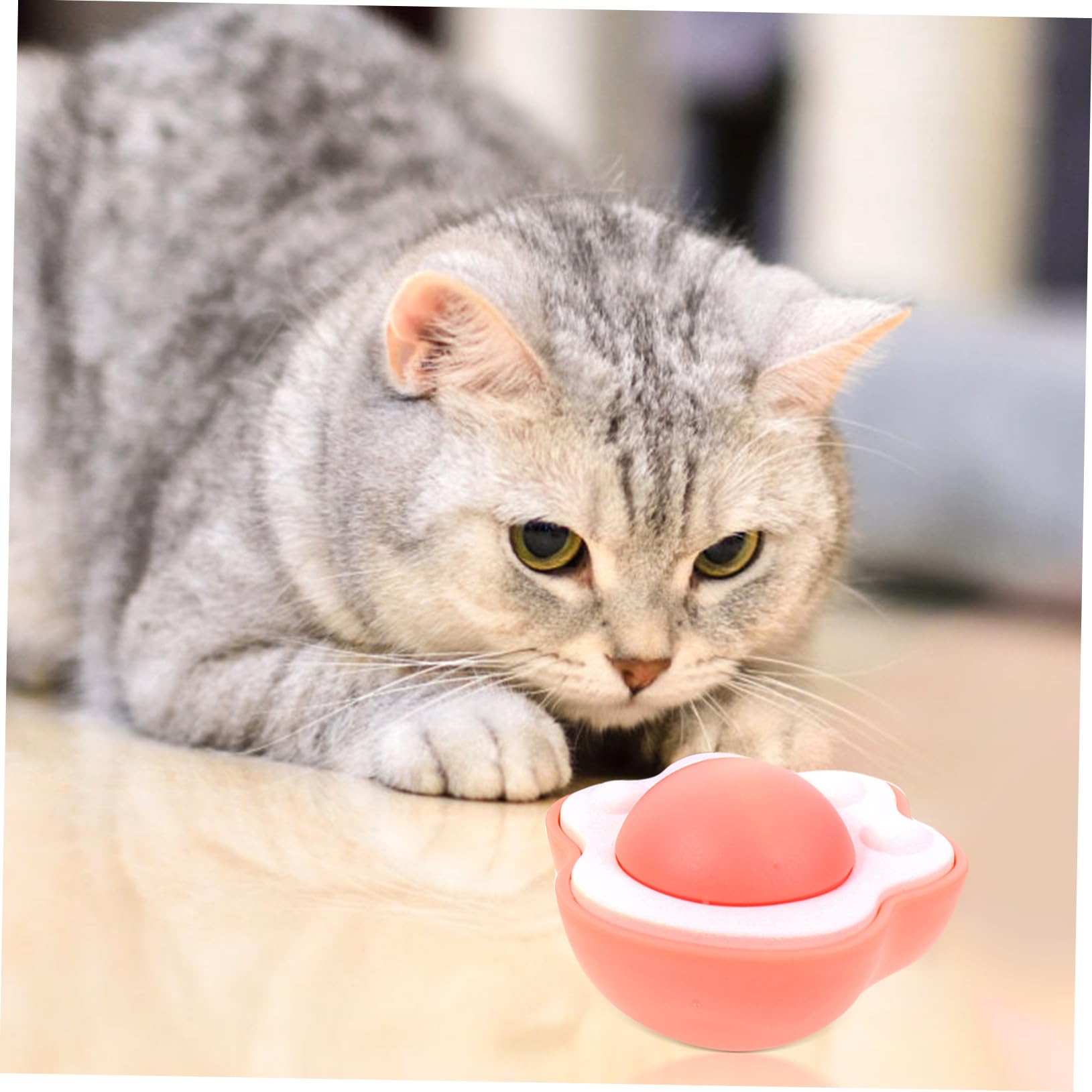 BESPORTBLE 10 Juegos gatera Bola de Limpieza de Juguete para Mascotas Juguetes Gatito Gato lamiendo Catnip Familiar Bolas de Menta Gato para s