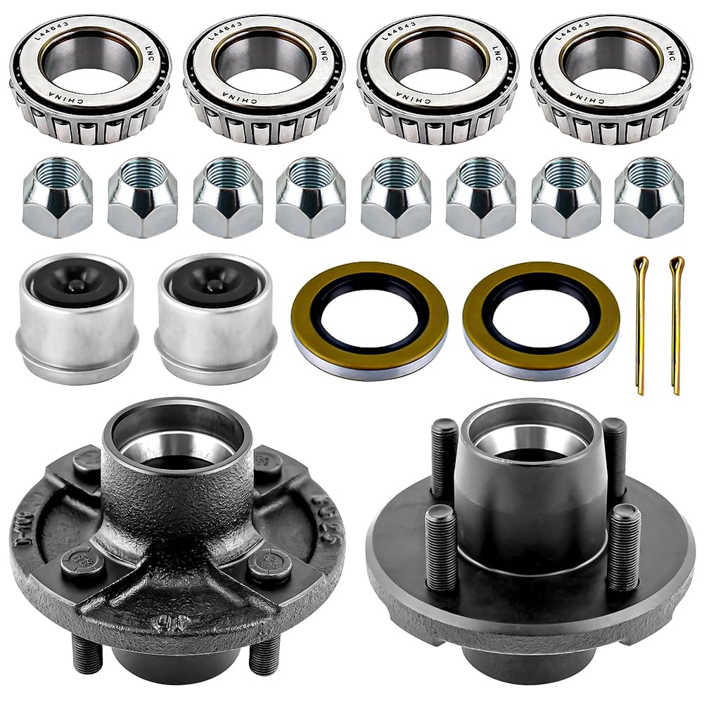 RigsNParts 4 Lug Trailer Hub Kit