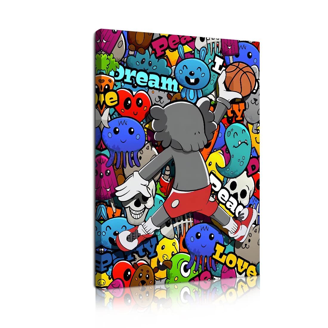 Amazon.co.jp: ウォールアート 暴力的なクマかわいい壁画 子供