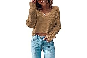 Zeagoo Women's Long Sleeve Waffle Knit Crop Tops: Elevate Your Fall Wardrobe