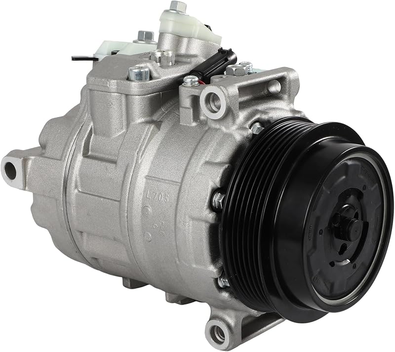Compressor de ar-condicionado ECCPP 7SEU17C com embreagem para Mercedes-Benz G550, GL63 AMG, GL450, GL550, ML63 AMG e ML550 – 1 unidade