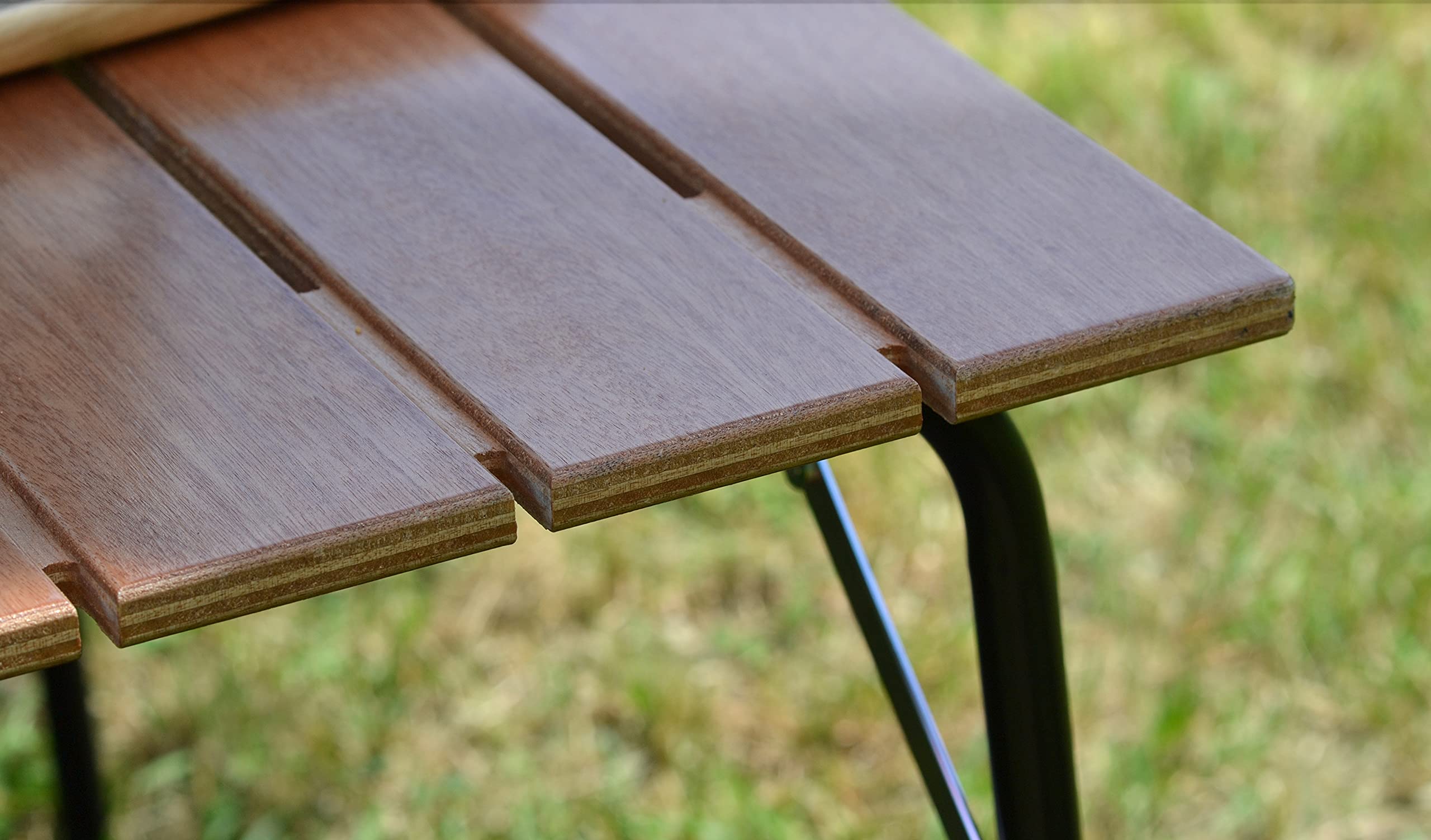 Castelmerlino Folding Outdoor Camping Table Okumè Natural 100 x 60